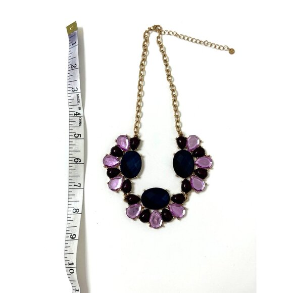 ELEGANT STATEMENT NECKLACE Jewelry Beaded Crystals Wedding Evening Party Holiday - Picture 2 of 2